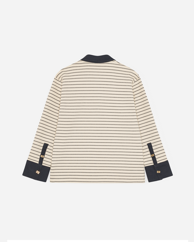 Single Piquet Jersey Polo - Egret