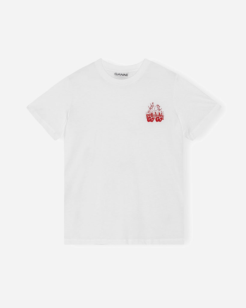 新品GANNI Thin Jersey GoGo Relaxed T－shirt GANNI Thin Jersey GoGo Relaxed T-Shirt | shopbop | REVERSIBLE