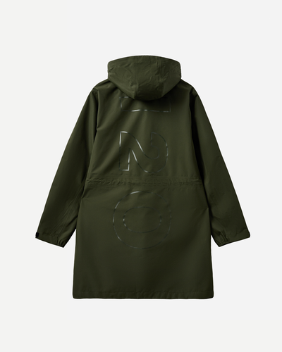 Rømø LW Rain Long Jacket - Army