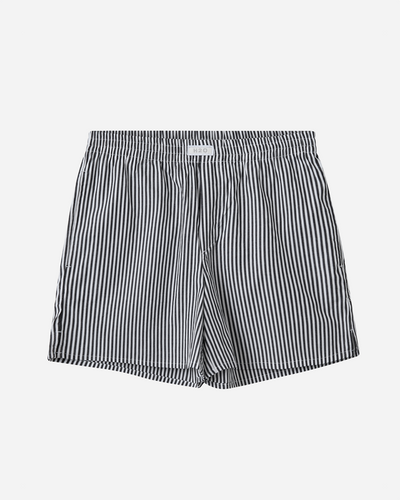 Rønne Essential Pajamas Shorts - Black/White Stripe