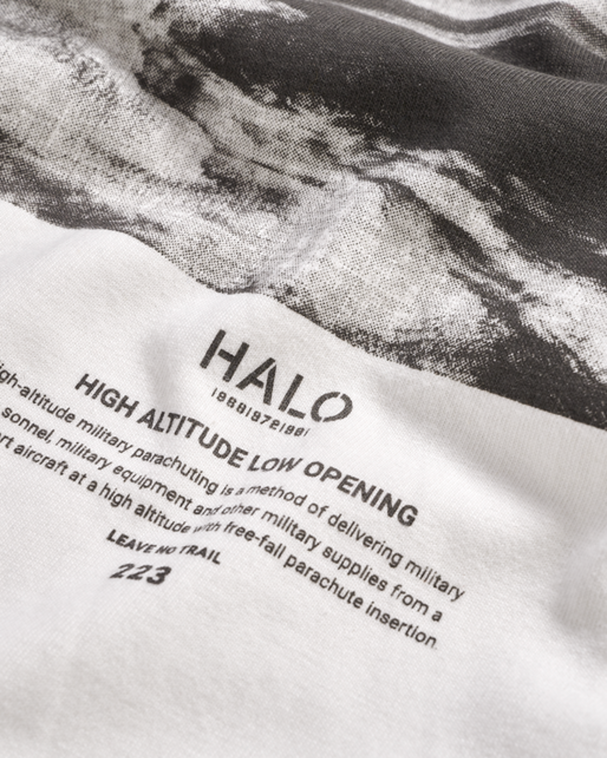 Halo Logo Photo Graphic T-Shirt - Marshmallow
