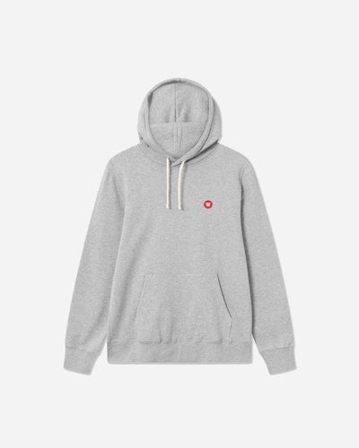 Ian hoodie GOTS - Grey melange