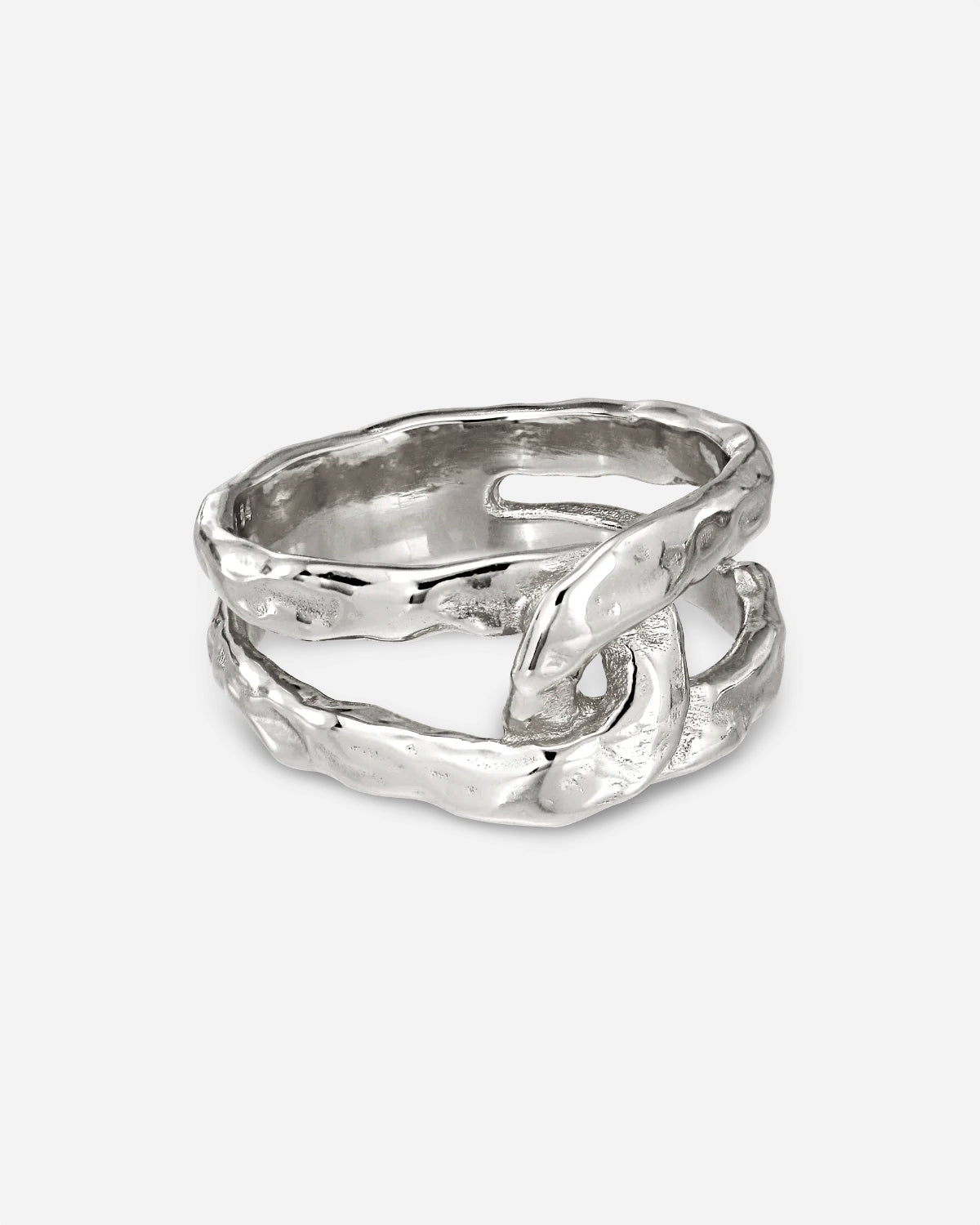 Space Twist Ring - Silver