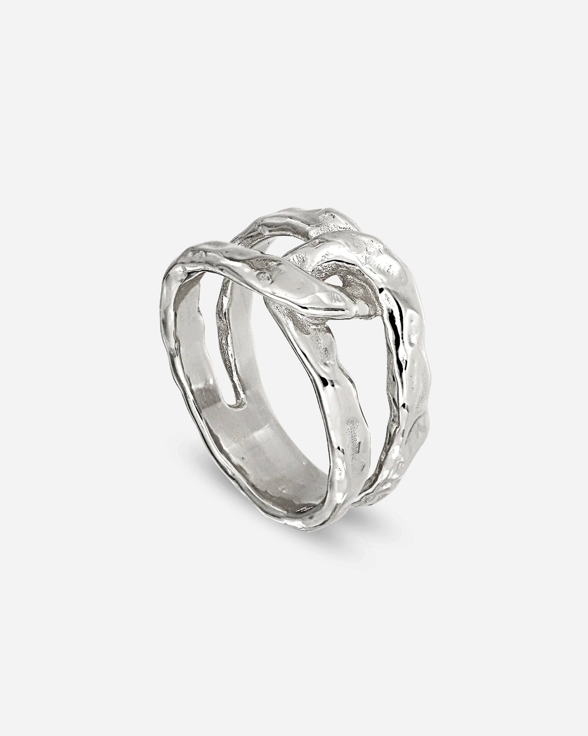 Space Twist Ring - Silver