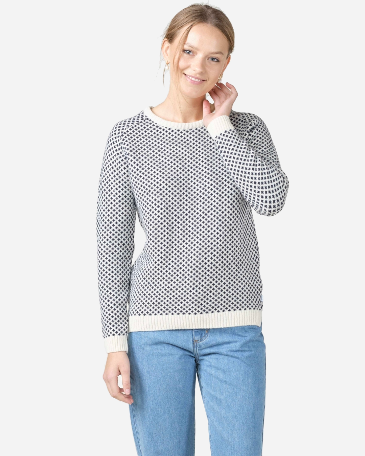 Ellen Knit - Cream/Navy