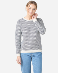 Ellen Knit - Cream/Navy