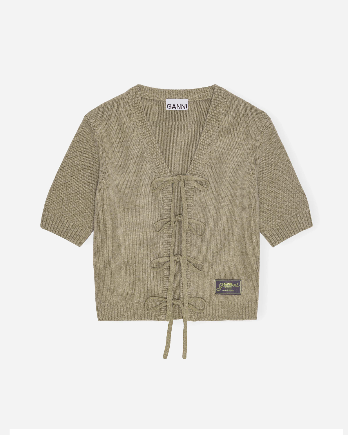 Future Wool Mix Short Sleeve Cardigan