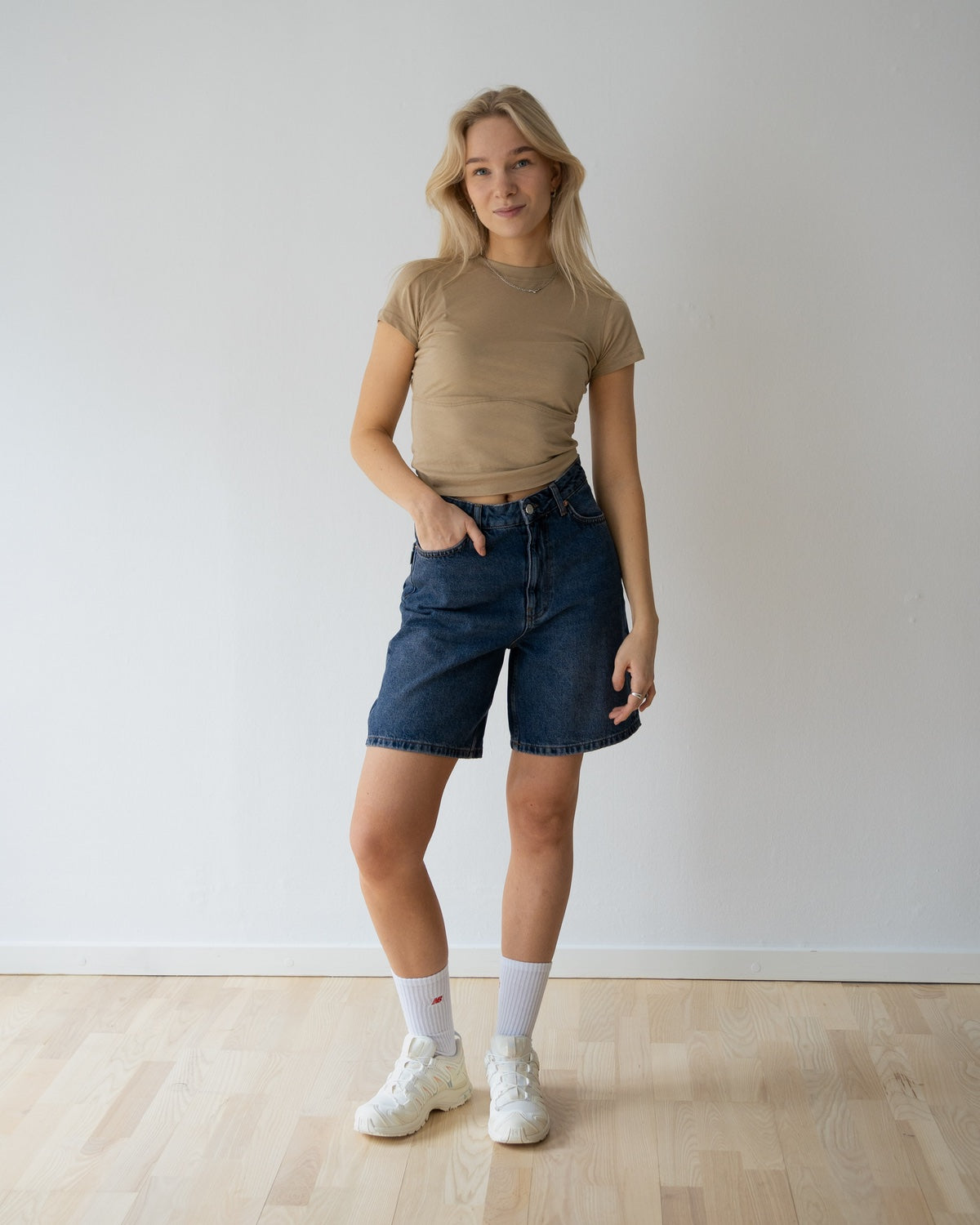 Maggie 90s Rinse Shorts - 90s Blue