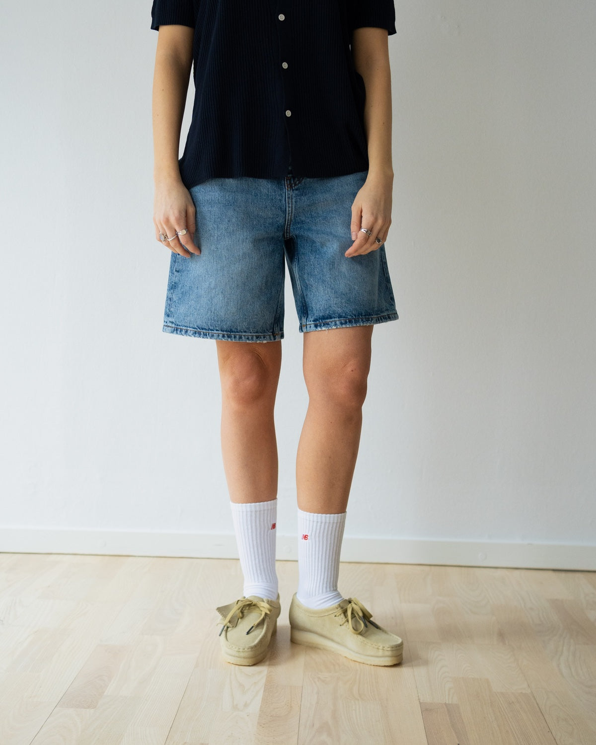 Maggie Optic Shorts - Optic Blue