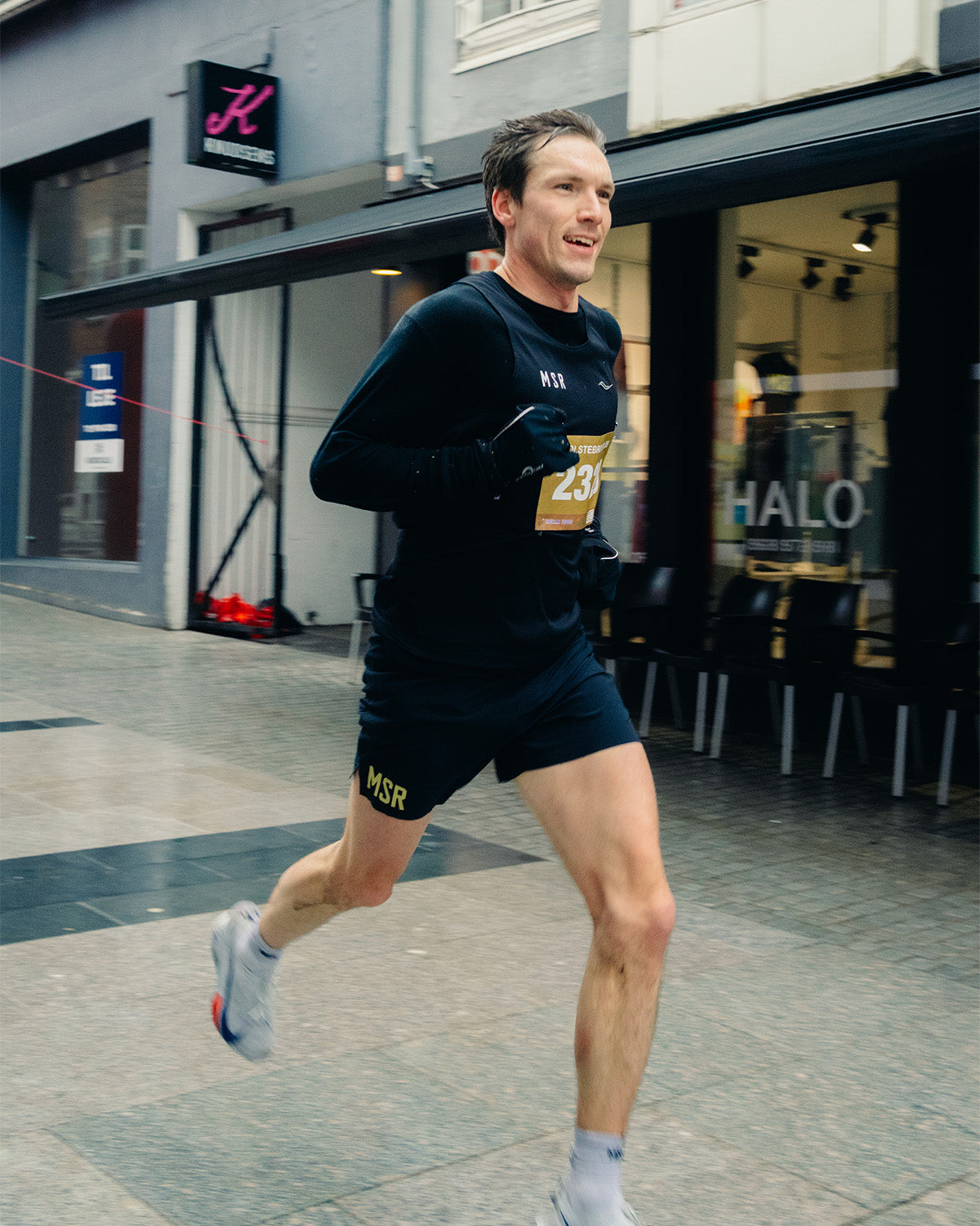 Stopwatch Singlet Men - Black