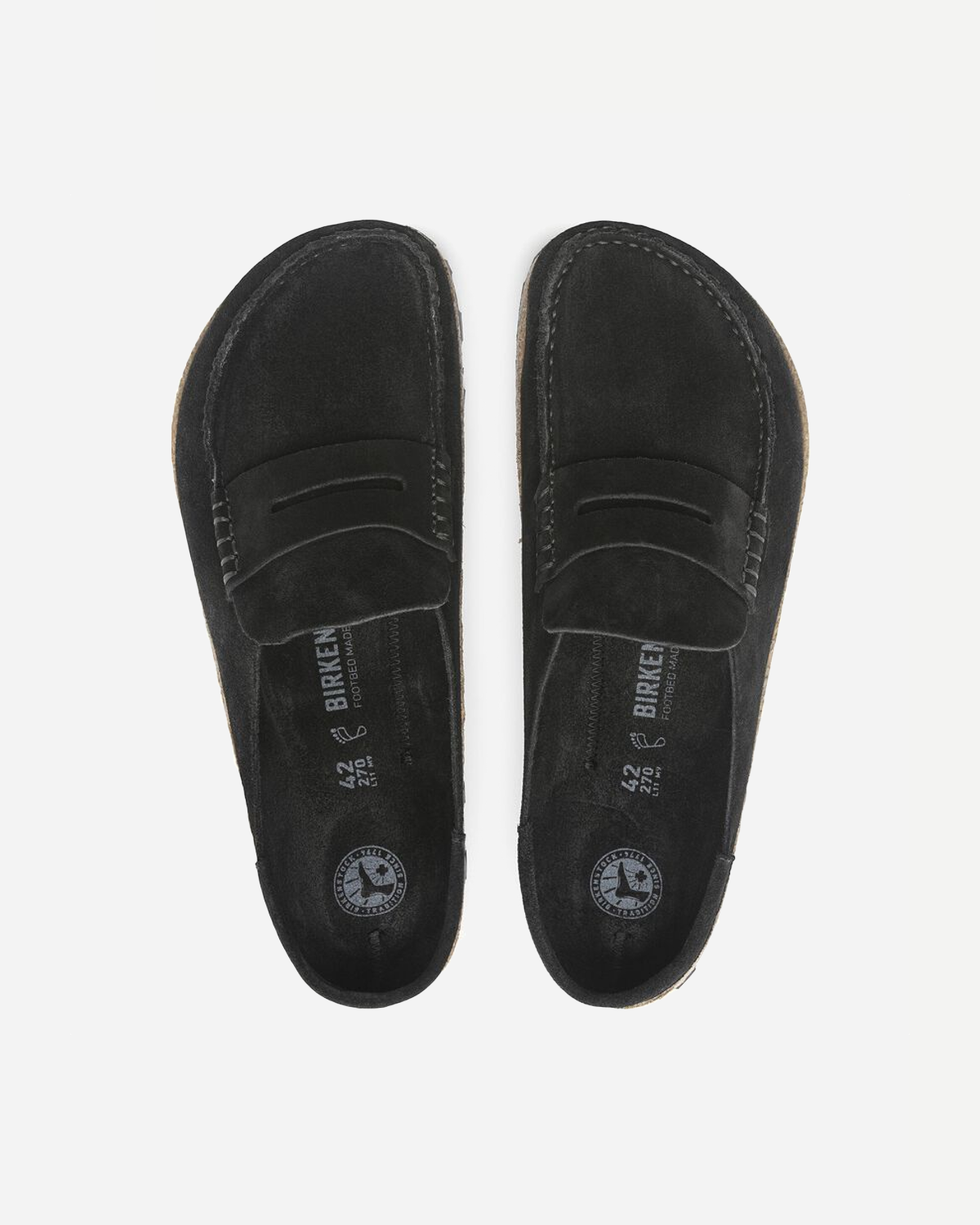 Naples Suede Leather Regular - black