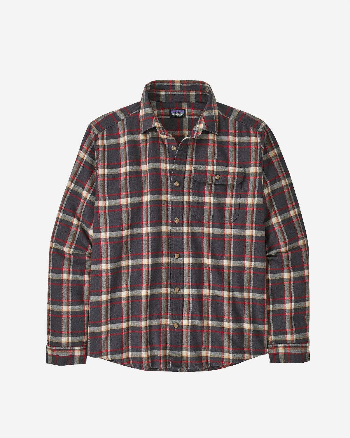 M's L/S Cotton in Conversion LW Fjord Flannel Shirt - Major/Ink Black