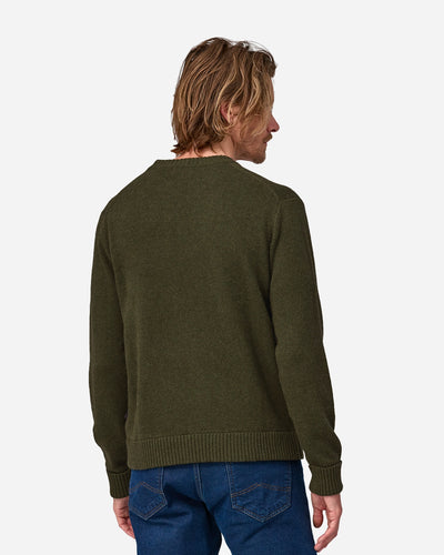 M's Recycled Wool-Blend Sweater - Basin Green