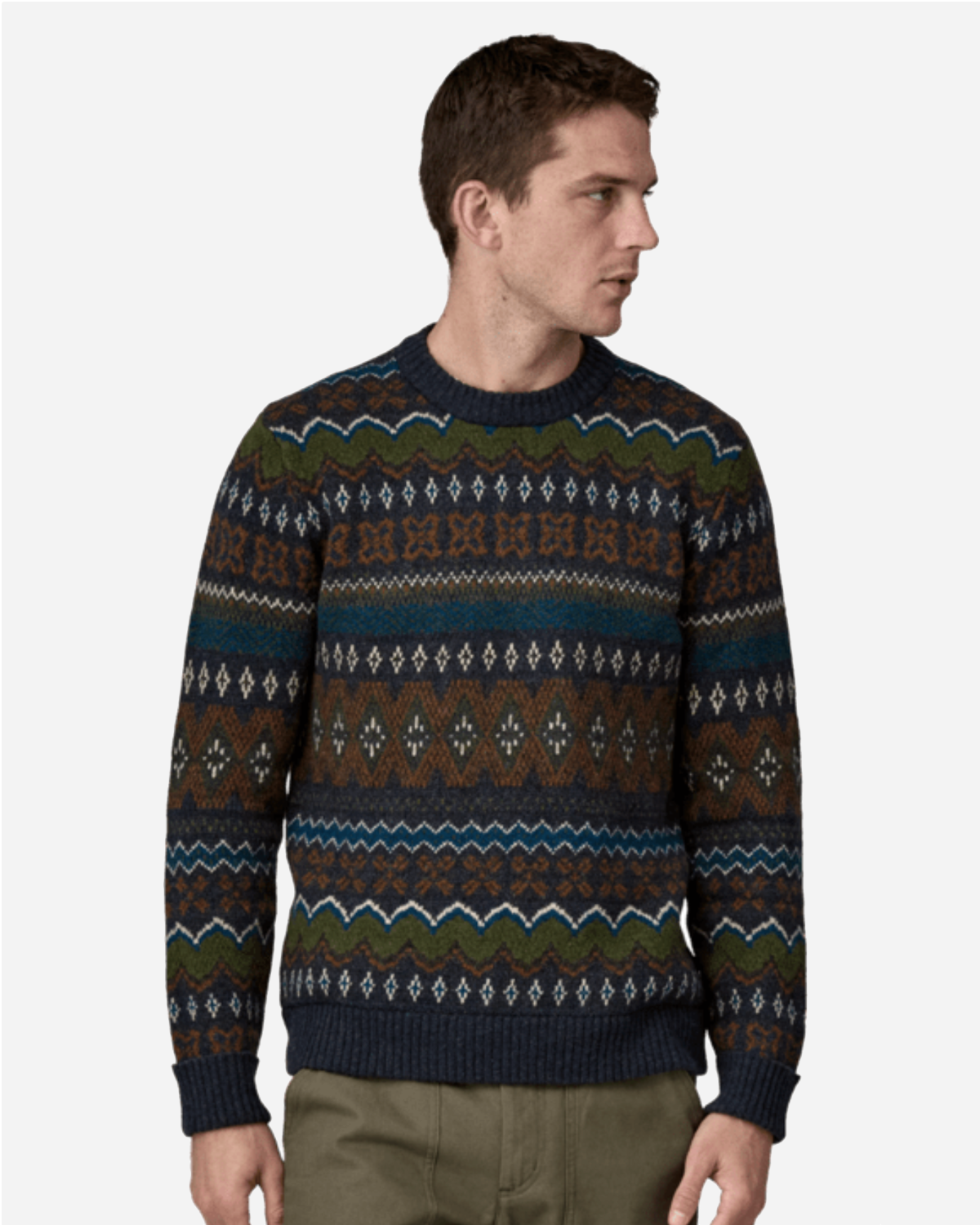 M's Recycled Wool-Blend Sweater - Helmsman Smolder Blue