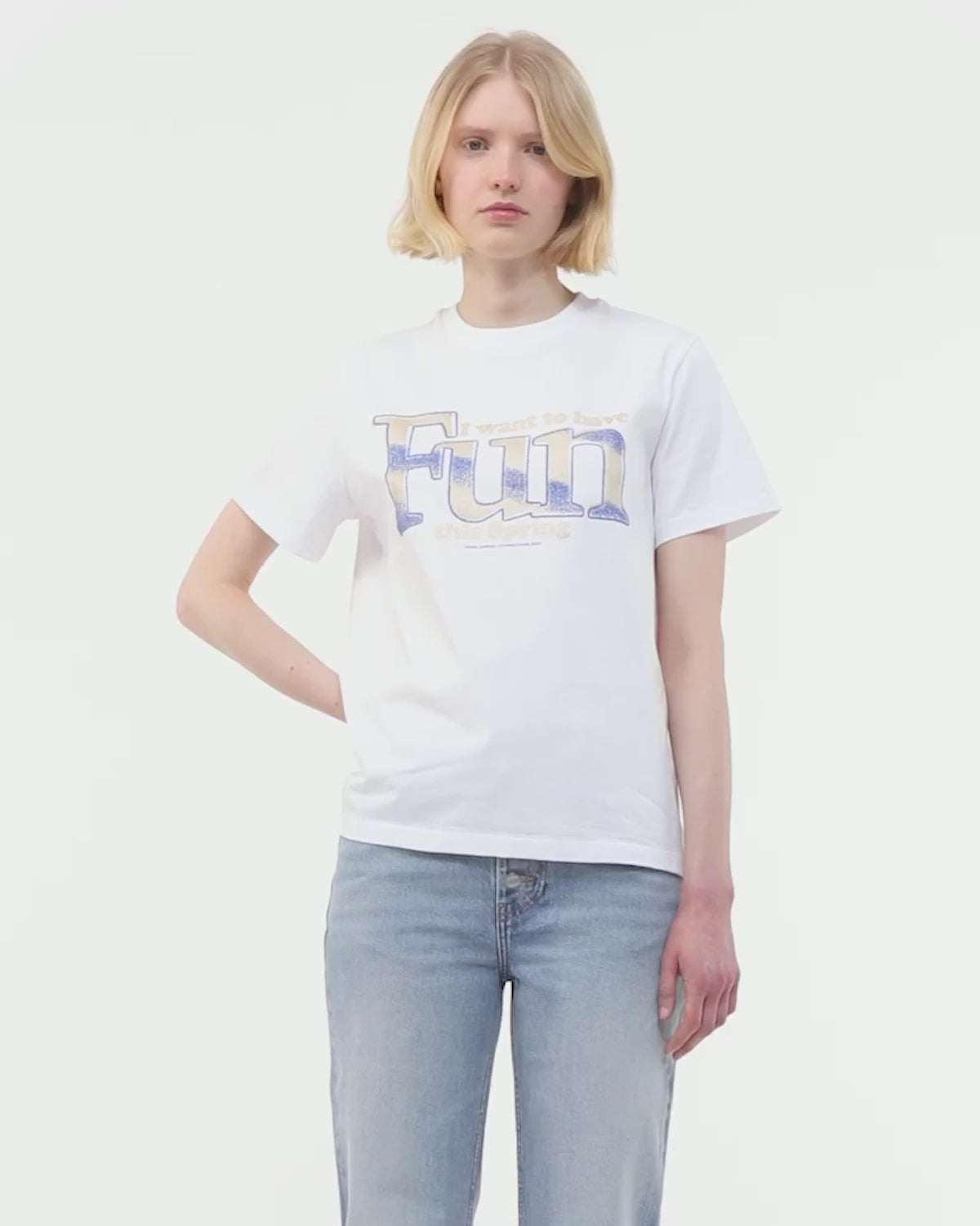 Basic Jersey Fun Relaxed T-shirt - Bright White