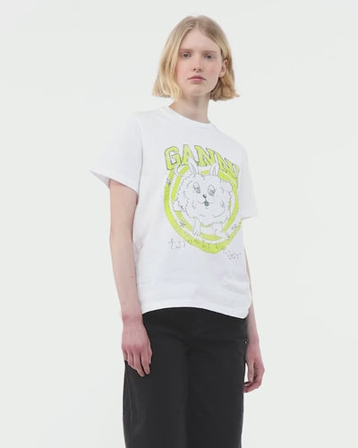 Basic Jersey Bunny Relaxed T-shirt - Bright White