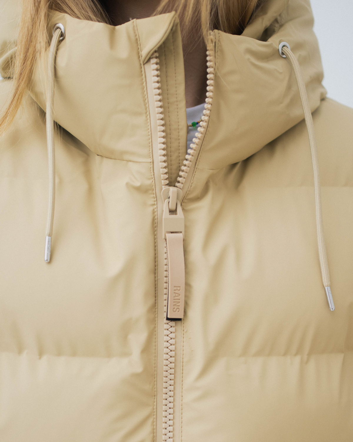 Alta Long Puffer Jacket W3T4 - Sand