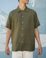 Sunny Linen Shirt - Khaki