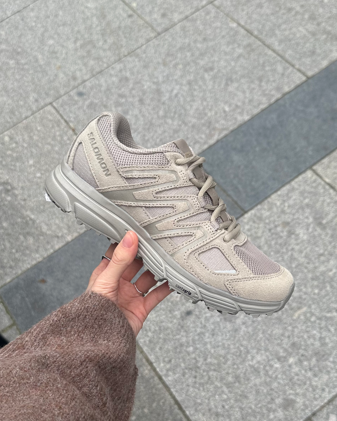 サロモン SALOMON X-MISSION 4 SUEDE （VINTAGE KHAKI/VINTAGE