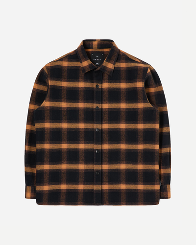 Sebastian Shirt Ls - Brown / Black