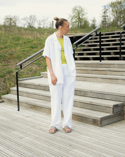 Eik Linen Pant - Off White