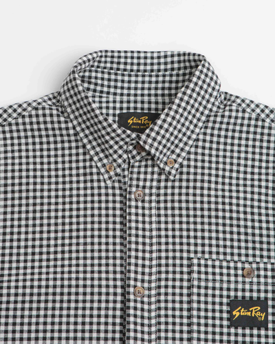 S/S Flannel Shirt - Shale Check