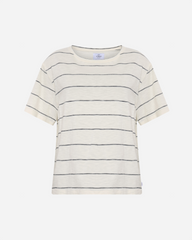 Megan tee - Cream/navy