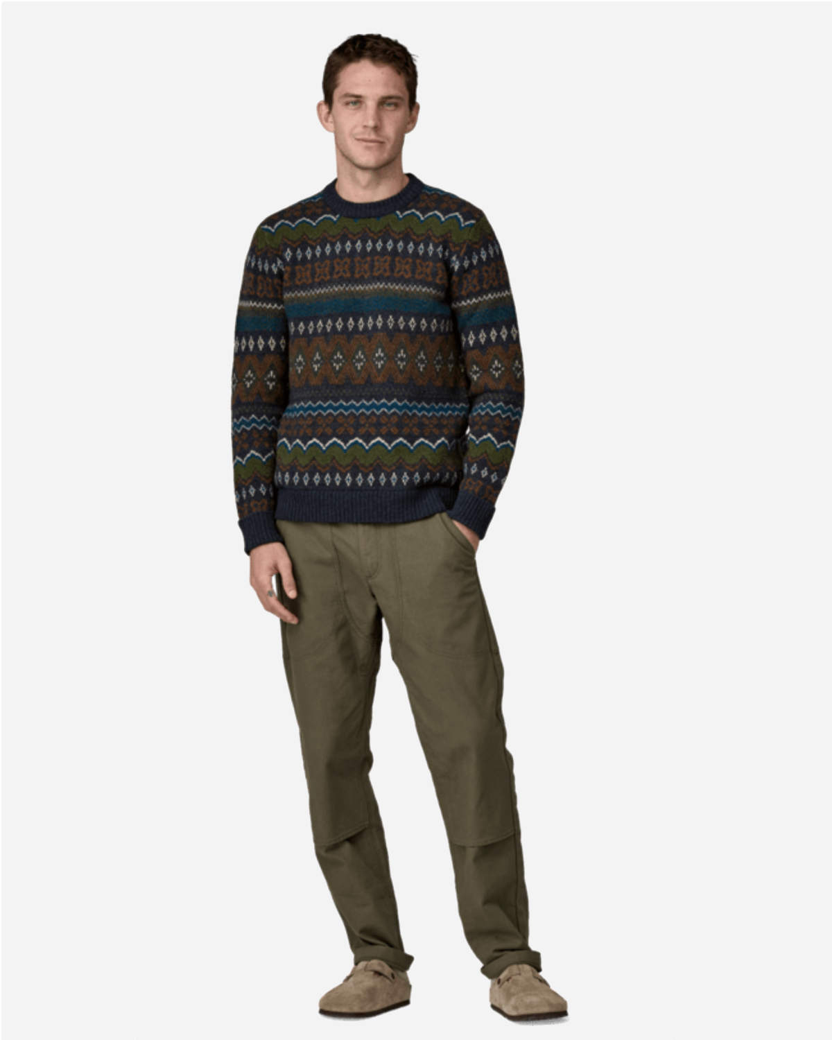 M's Recycled Wool-Blend Sweater - Helmsman Smolder Blue
