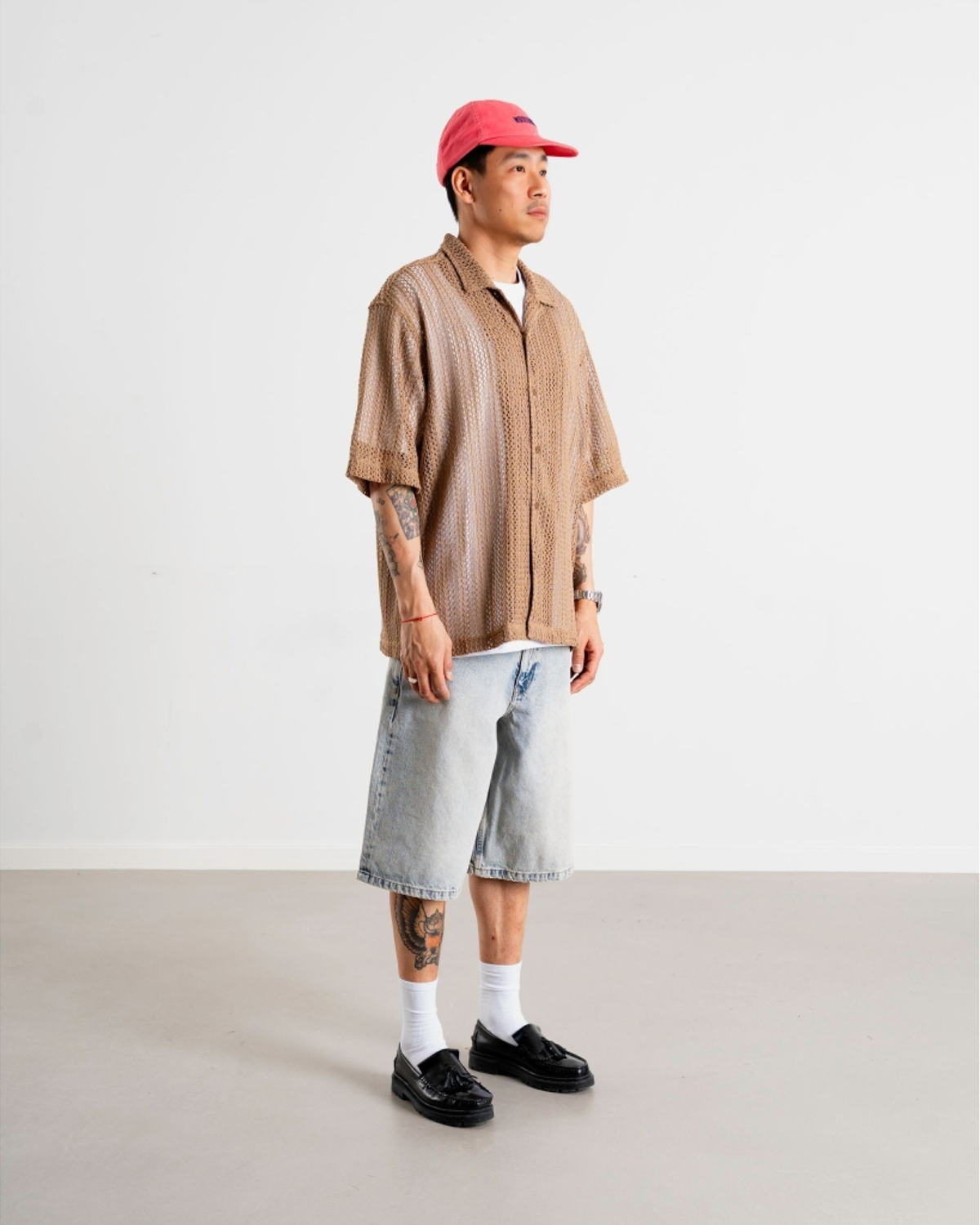 Wang Lace Shirt - Taupe Brown