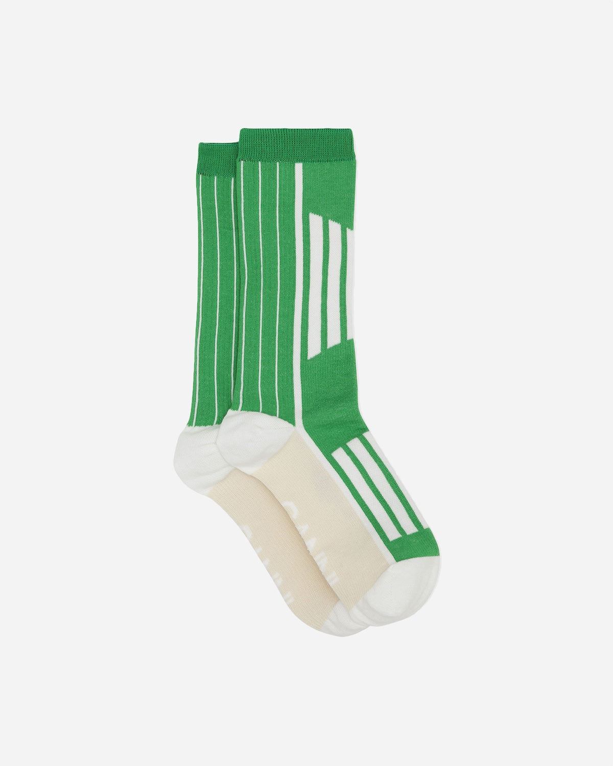 Organic Cotton Sporty Sock - Kelly Green - Ganni - Munkstore.dk