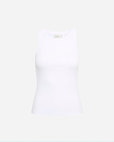 Drew SL Top - Bright White - Gestuz - Munkstore.dk