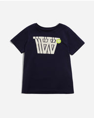 Ola Badge Logo Kids T-Shirt - Navy