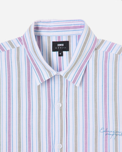 Toledo Shirt SS - Multicolor Garment Washed - Edwin - Munkstore.dk