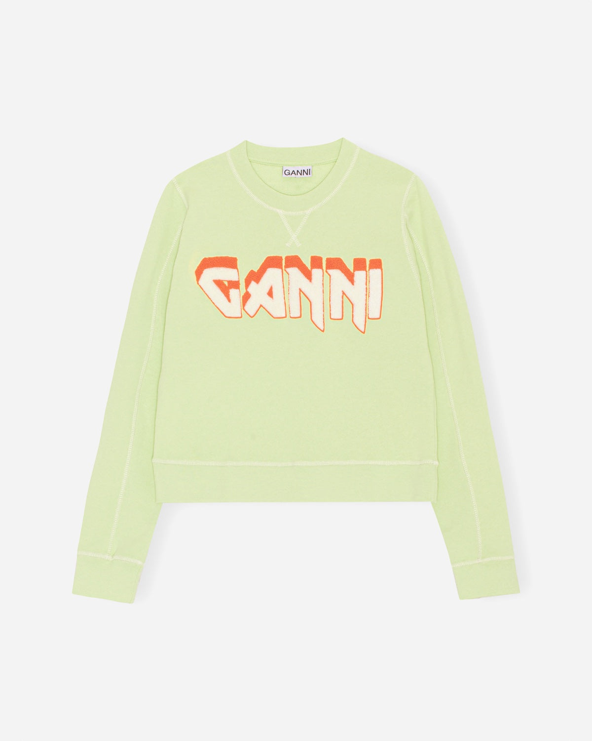Isoli Ganni Rock Sweatshirt - Lily Green - Ganni - Munkstore.dk