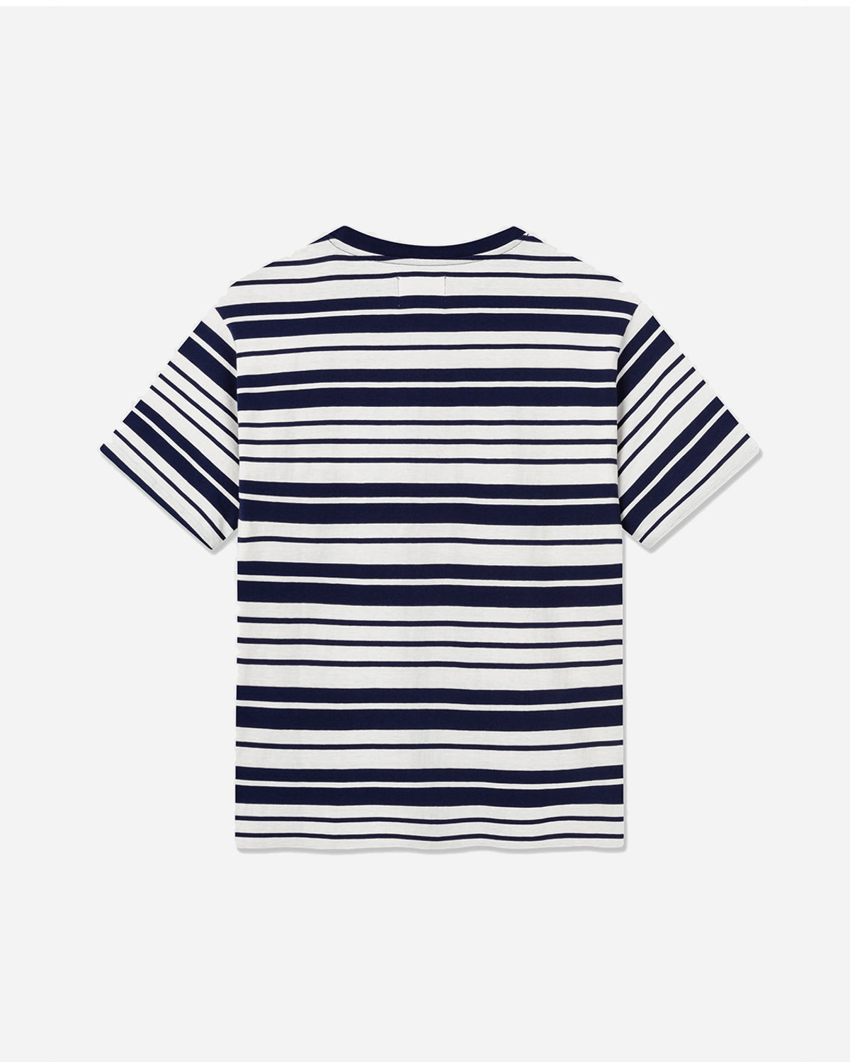 Ace Stripe T-Shirt - Off-White/Navy Stripes - WOOD WOOD - Munkstore.dk