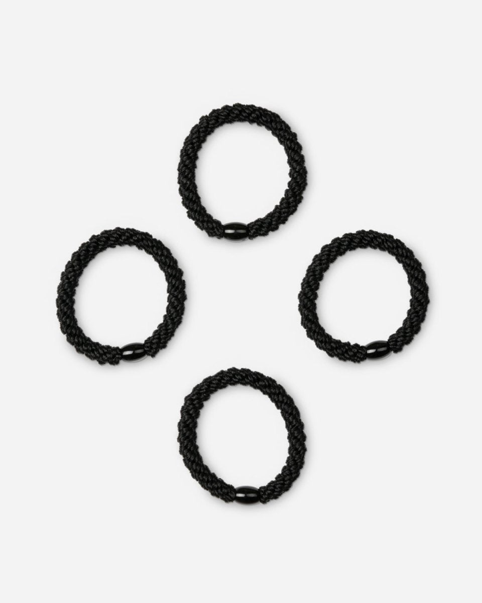 4-pack Basic Essentials Elastics - Black Beauty - Munk Store