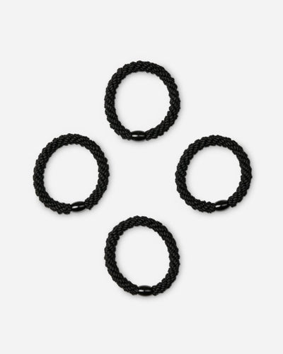4-pack Basic Essentials Elastics - Black Beauty - Munk Store