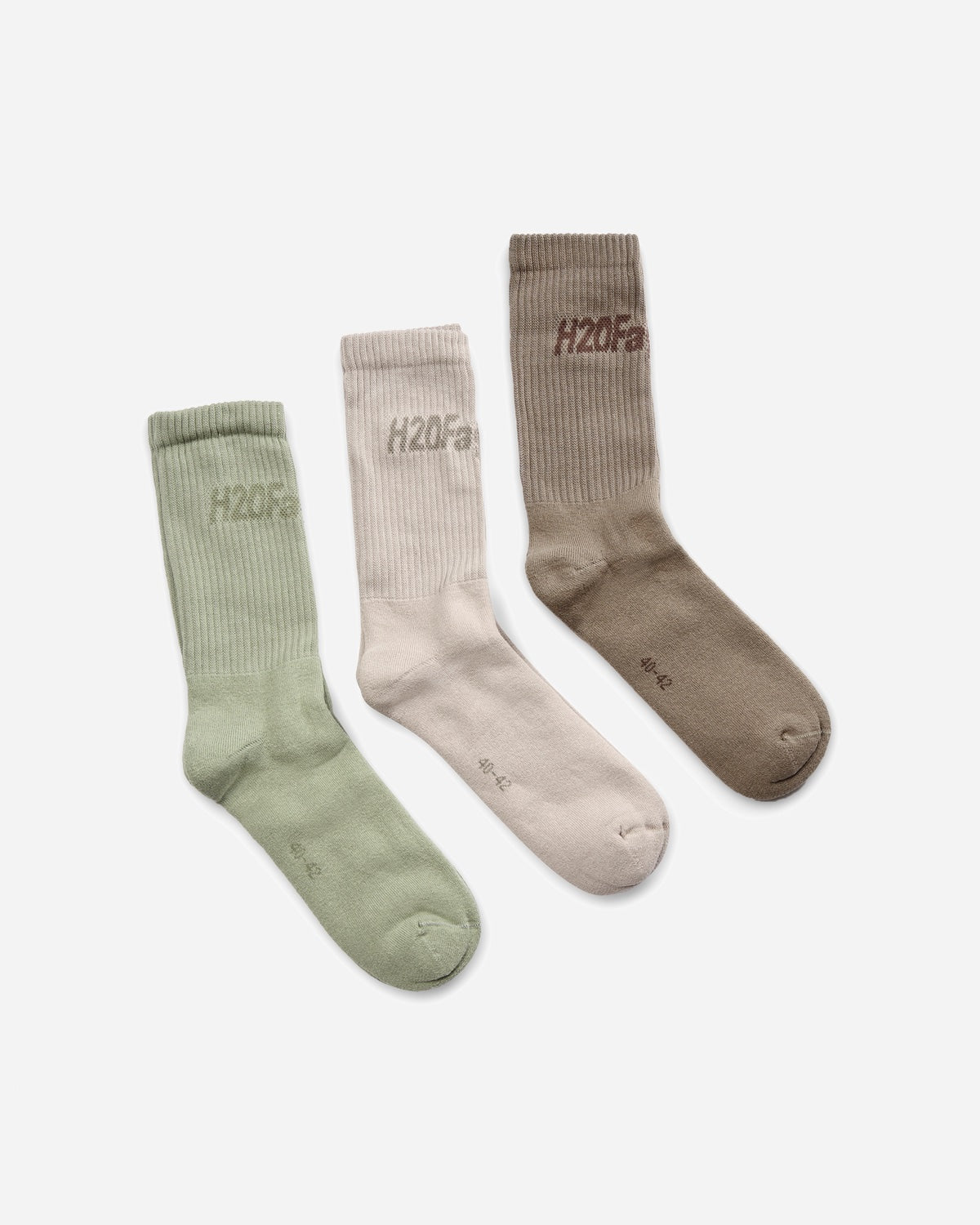 Suck Socks - 3-pack - Jade Green/Walnut/Dust - H2O Fagerholt - Munkstore.dk