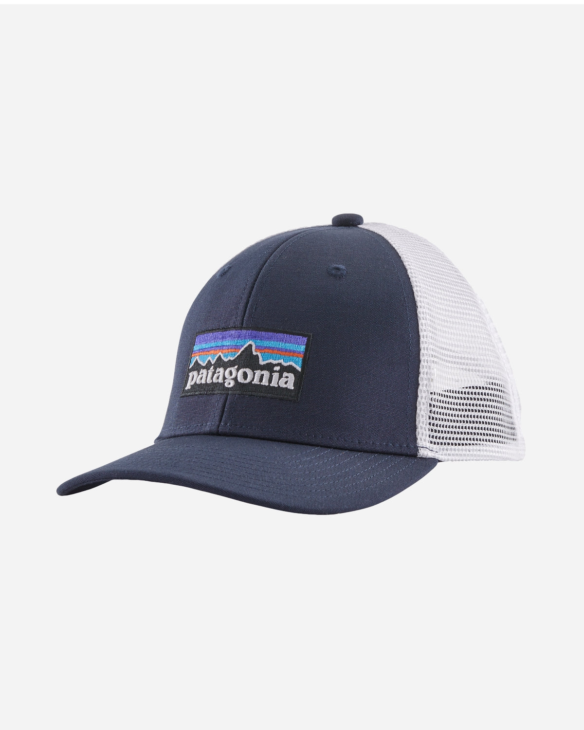Teens Trucker Hat - P-6 Logo/Navy Blue - Patagonia - Munkstore.dk