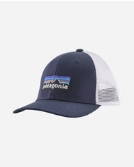 Teens Trucker Hat - P-6 Logo/Navy Blue