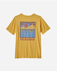 Teens Regenerative Graphic T-Shirt - Summit Swell/Surfboard Yellow