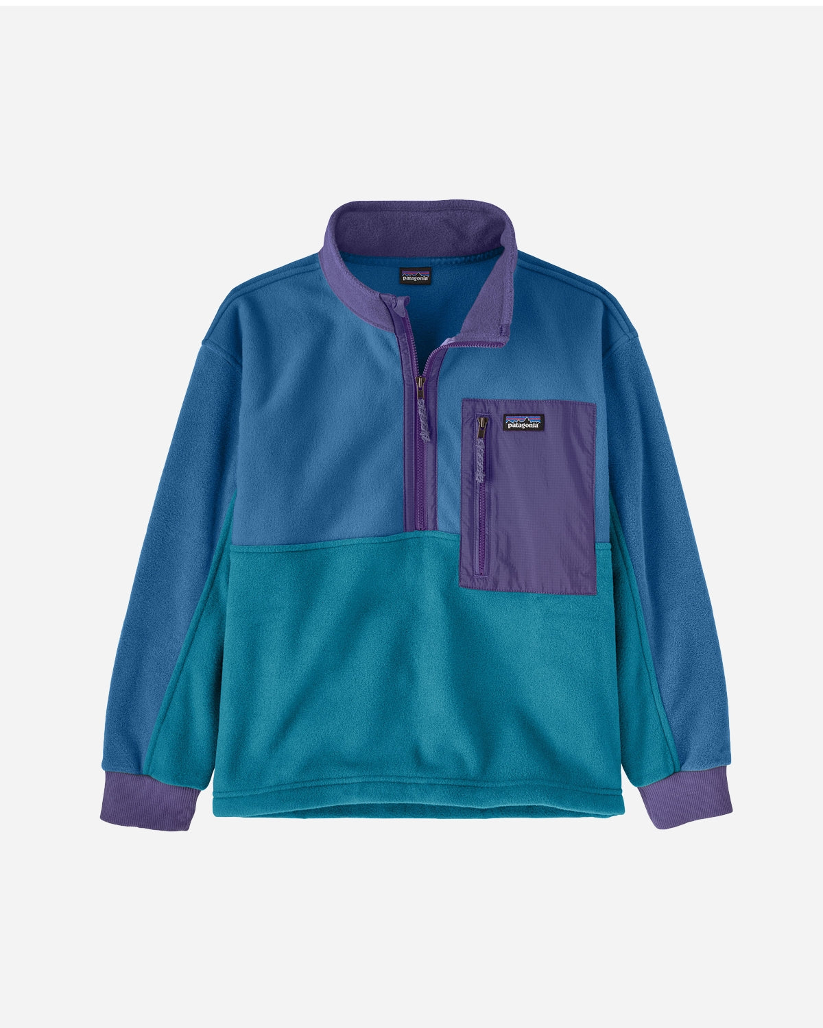 Teens Microdini 1/2 Zip P/O - Bayou Blue - Patagonia - Munkstore.dk