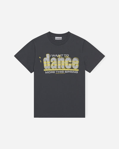 Basic Jersey Dance Relaxed T-shirt - Ganni - Munkstore.dk
