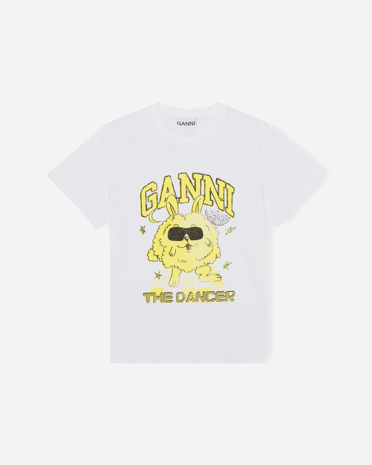 Basic Jersey Dance Bunny Relaxed T-shirt - Ganni - Munkstore.dk