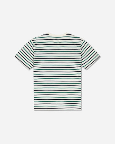 Ace Stripe T-shirt - Off White/Green Stripes - Munk Store