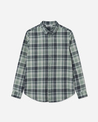 Adam Checked Flannel Shirt - Green Check