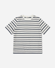 Alma Stripe T-shirt - Navy