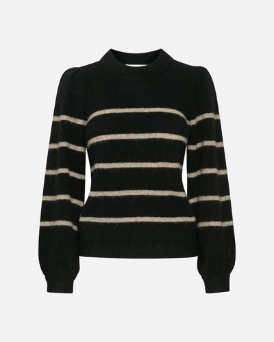 Alpha Striped Pullover - Black/Sand - Munk Store