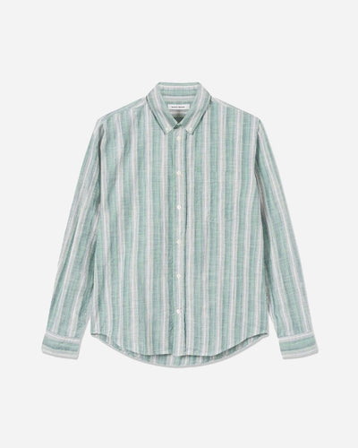Andrew Ombre Stripe Shirt - Light Green - WOOD WOOD - Munkstore.dk