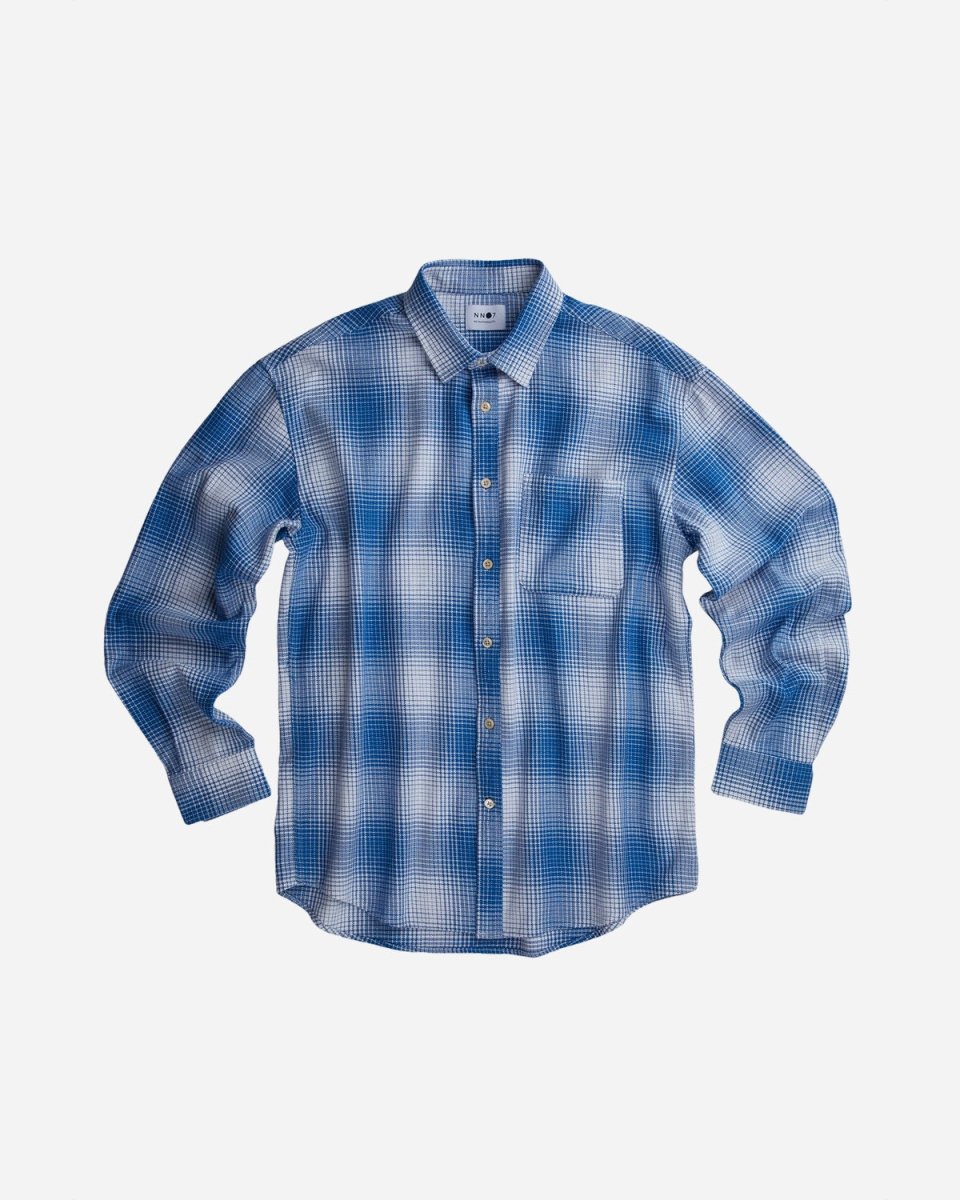 Arne 5266 Shirt - Blue Check - Munk Store